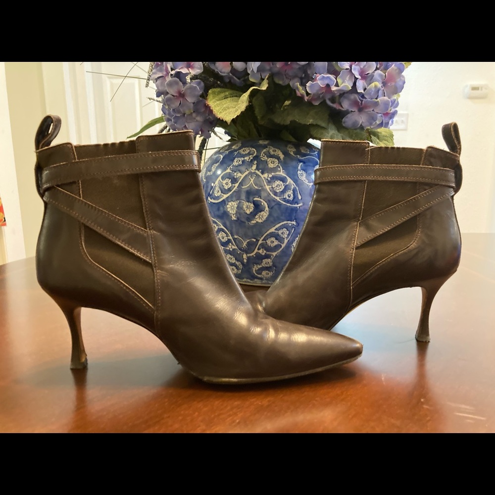 Manolo Blahnik ankle boots, size 38.  Only worn twice.